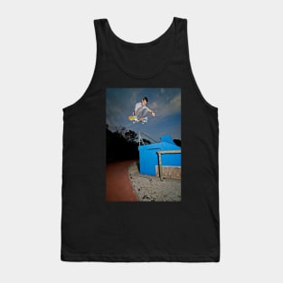 Skateboarder flying Tank Top